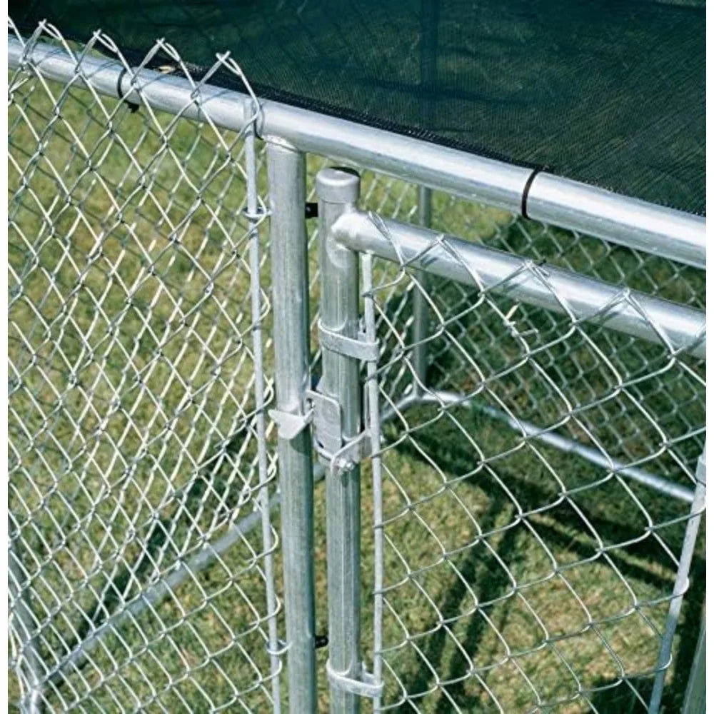 Chain Link Portable Kennel With a Sunscreen Dog Enclosure 6 By 4 By 4-Feet Freight Free Pet Fence