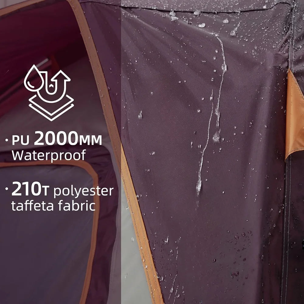 Camping Tents 4 Person Waterproof Quick Easy Setup