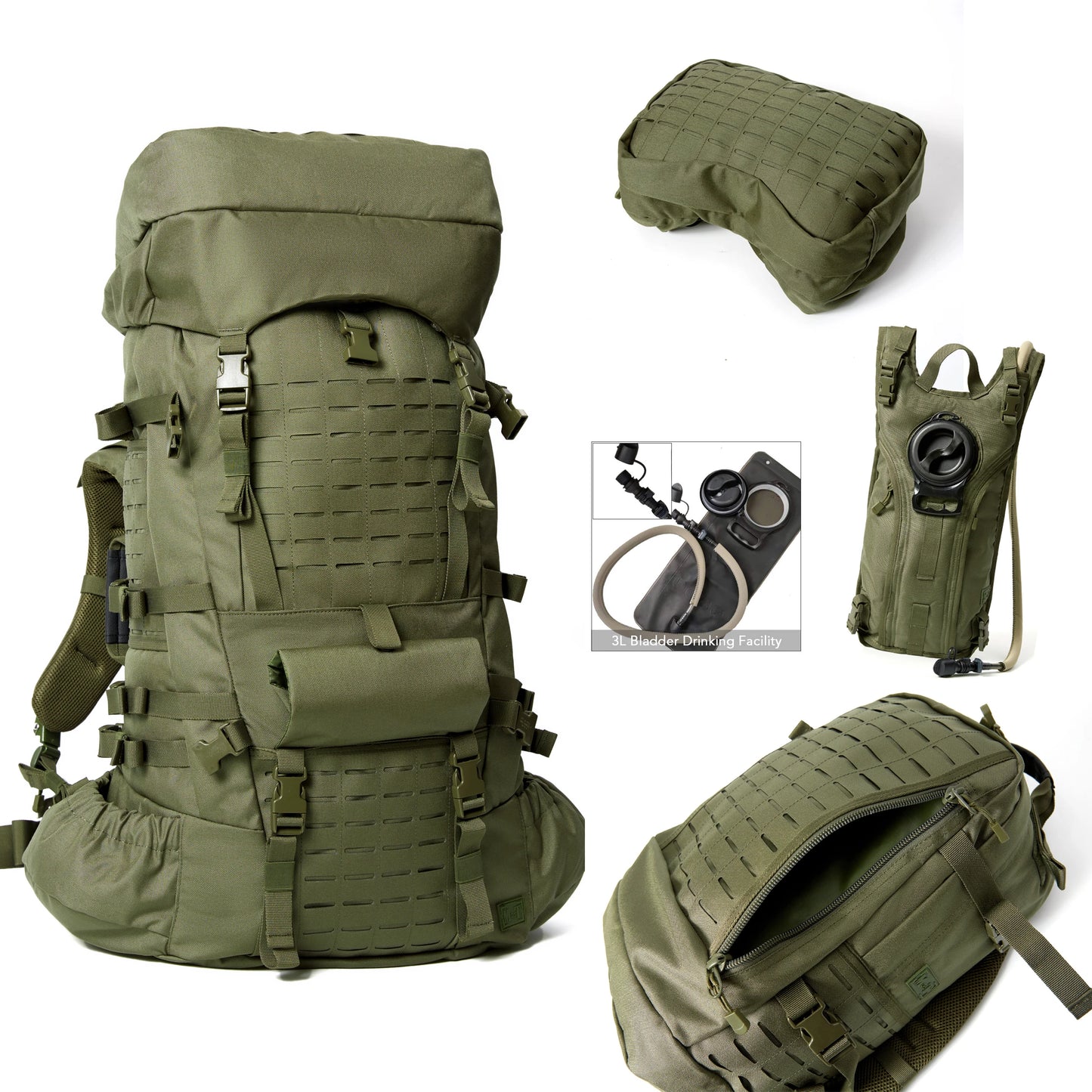 100L Large Capacity Army Backpack