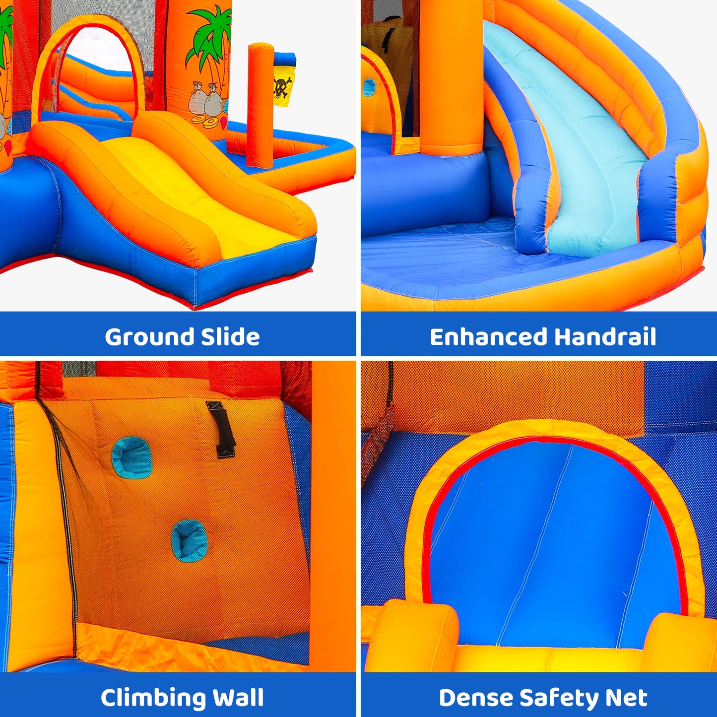 AOOU Kids Inflatable Bounce House w/450W Blower