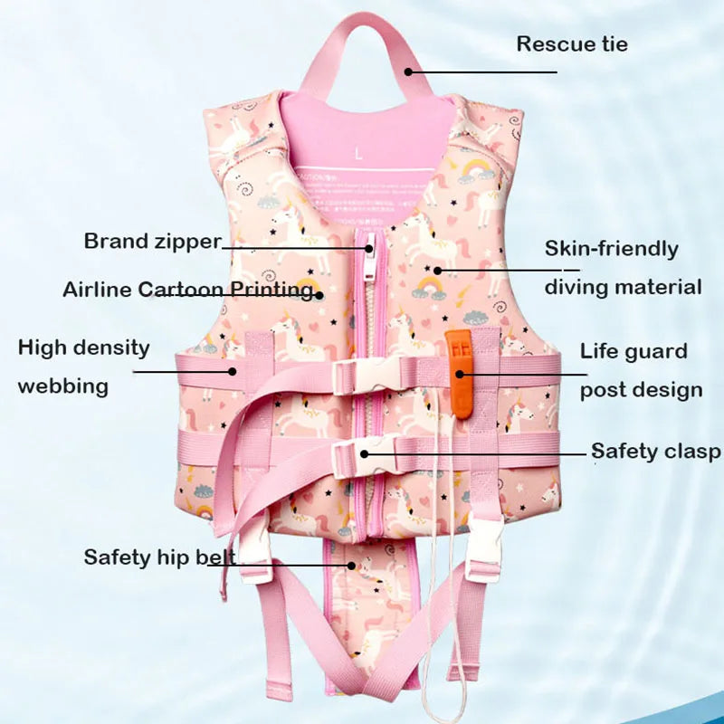 Oulylan Kids Swimming Lifesaving Life Jacket