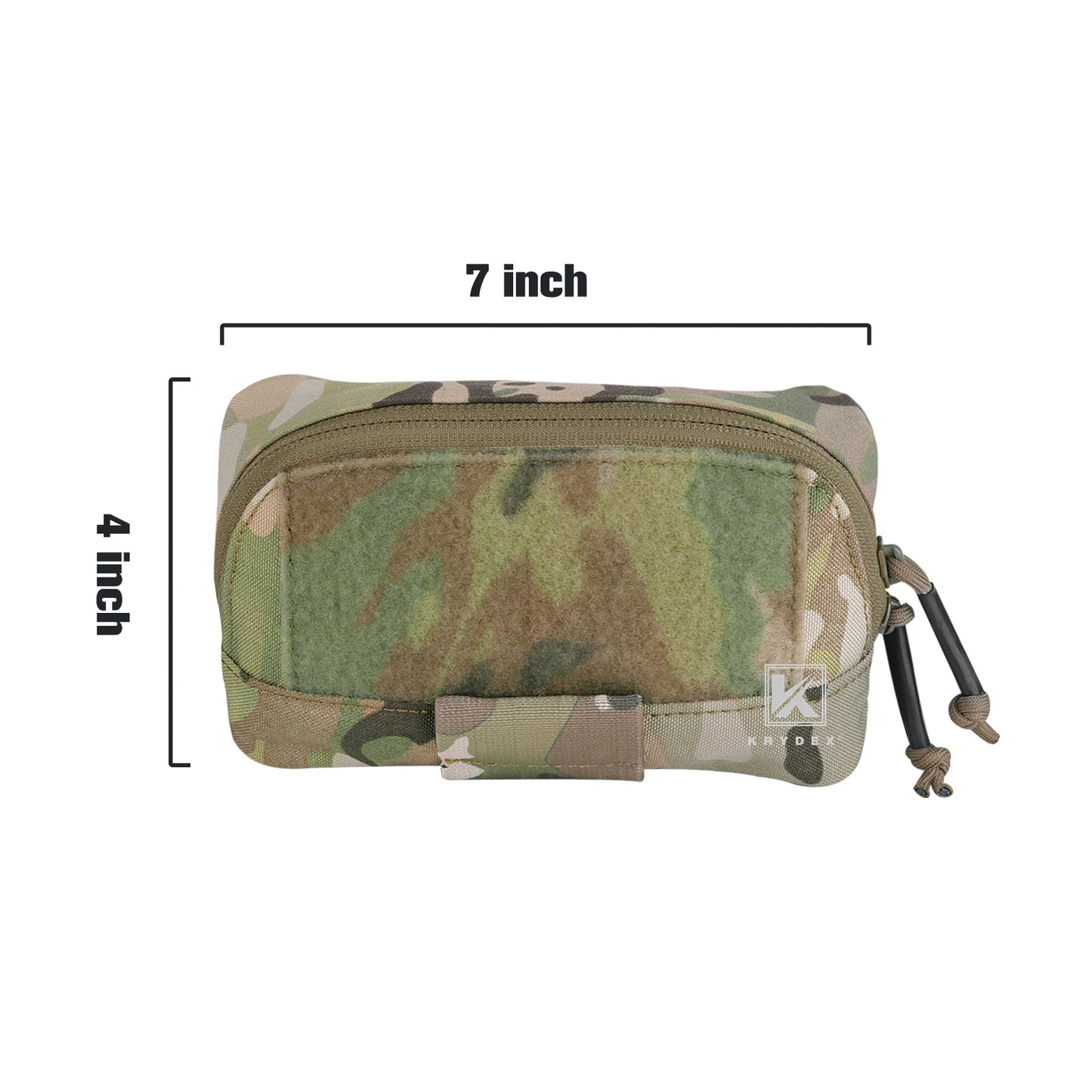 KRYDEX Tactical Camo Admin Pouch Utility MOLLE / Belt Pouch 4"x7" Storage Organizer