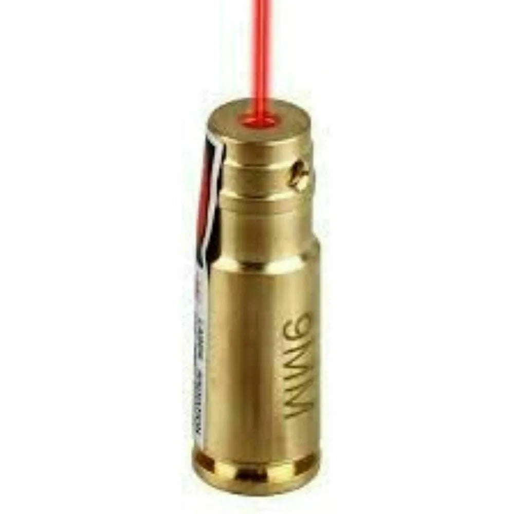 Red Laser Bore Sight Training 9mm Brass CAL Bullet Shap