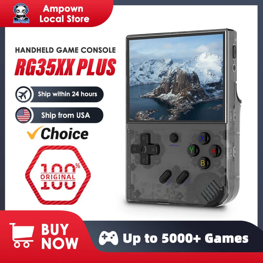 ANBERNIC RG35XX PLUS Retro Handheld Game Console 3.5''IPS Screen