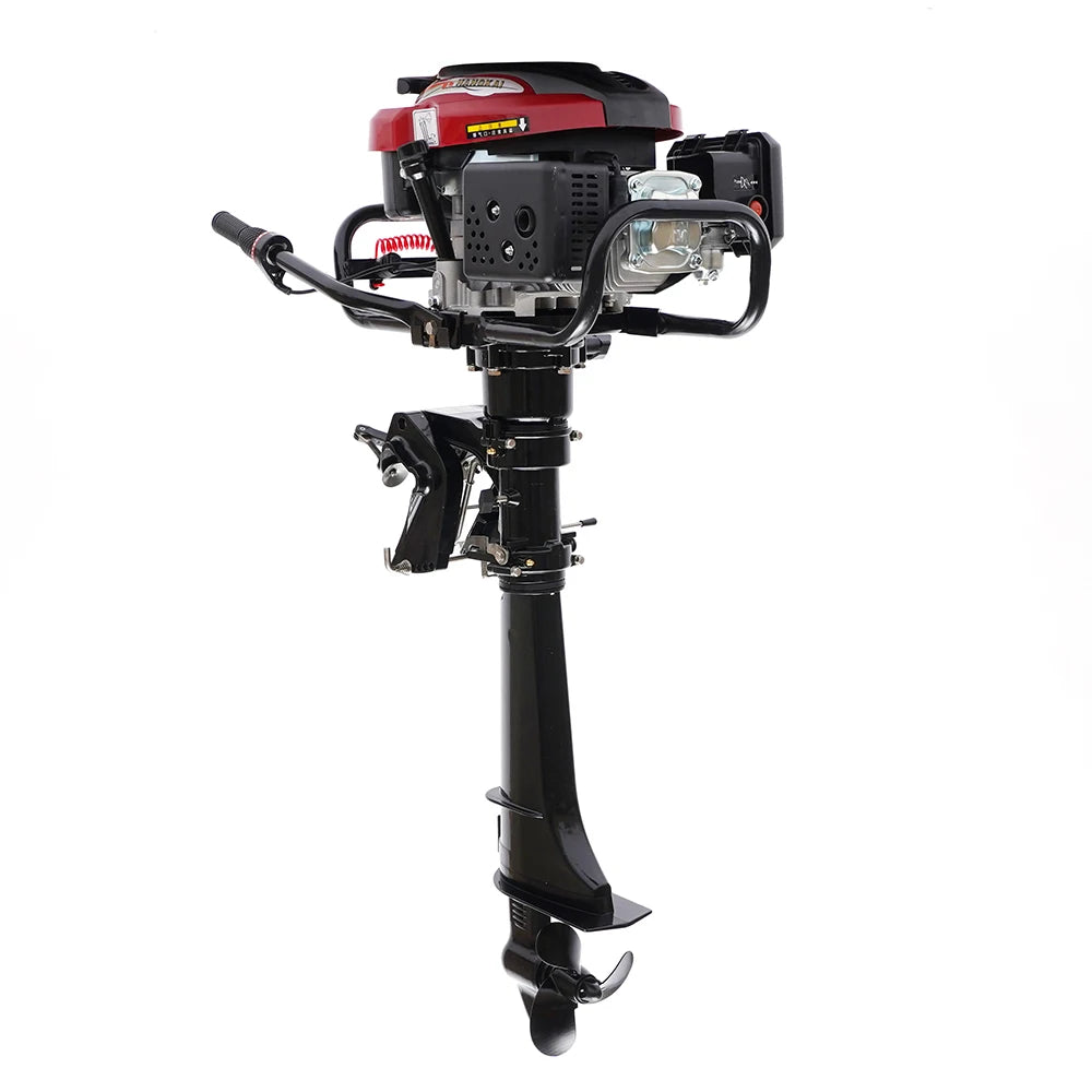 4 Stroke 7HP 196CC Outboard Motor Air Cooling Engine CDI System with Long Shaft