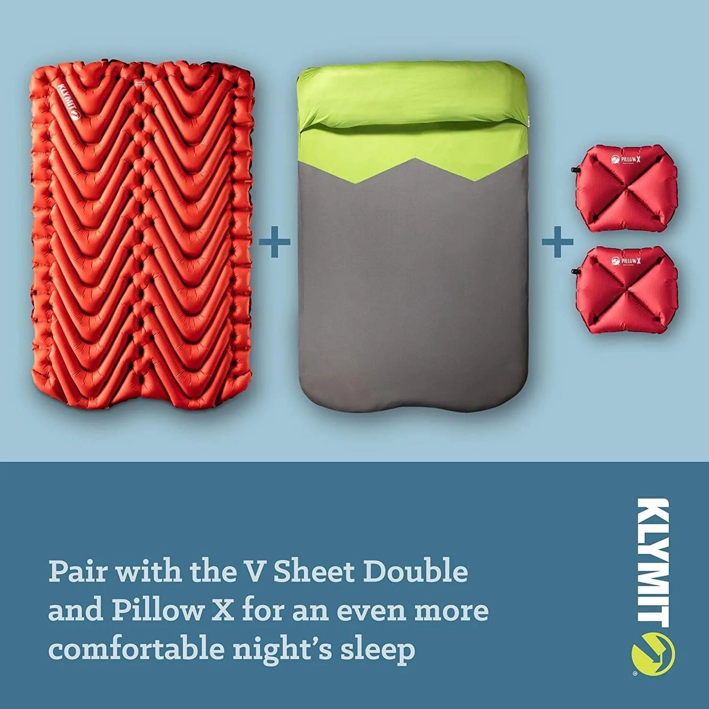 Insulated Double V Inflatable Sleeping Pad