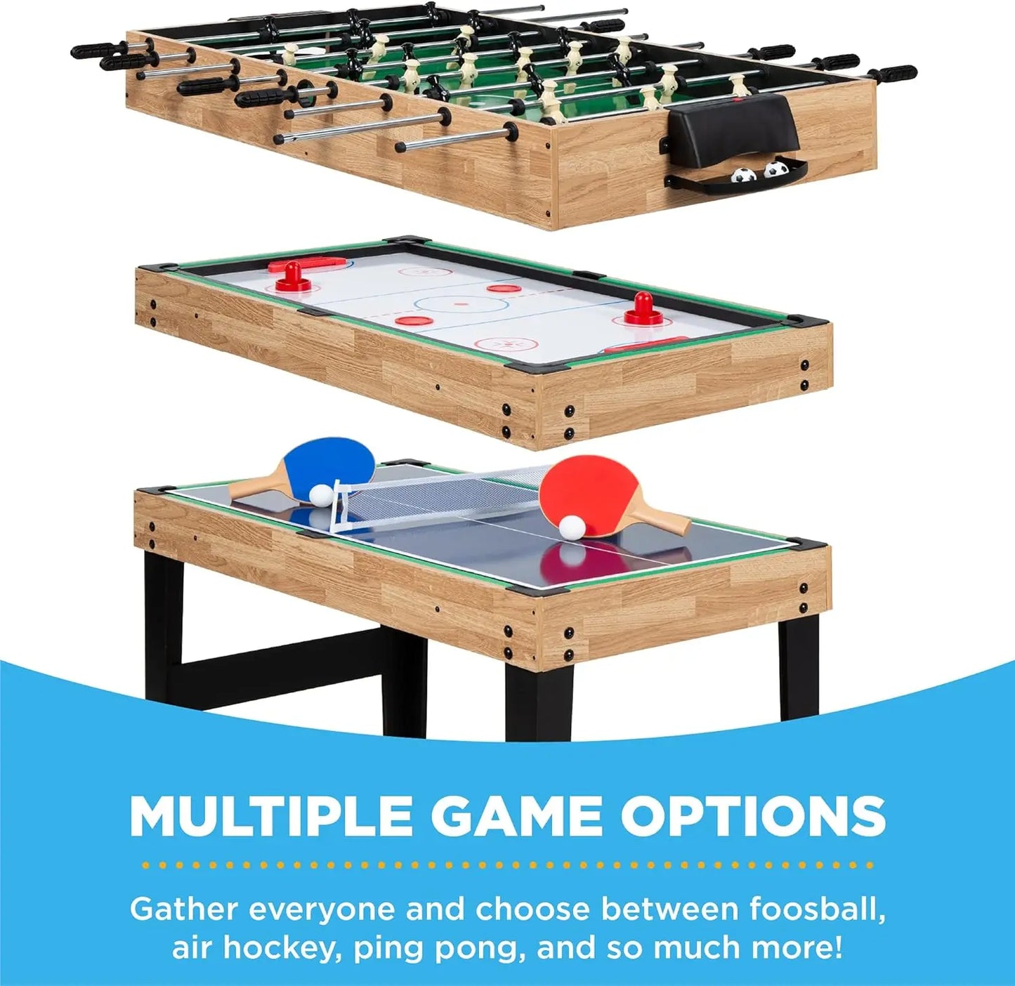 2x4ft 10-in-1 Combo Game Table Set