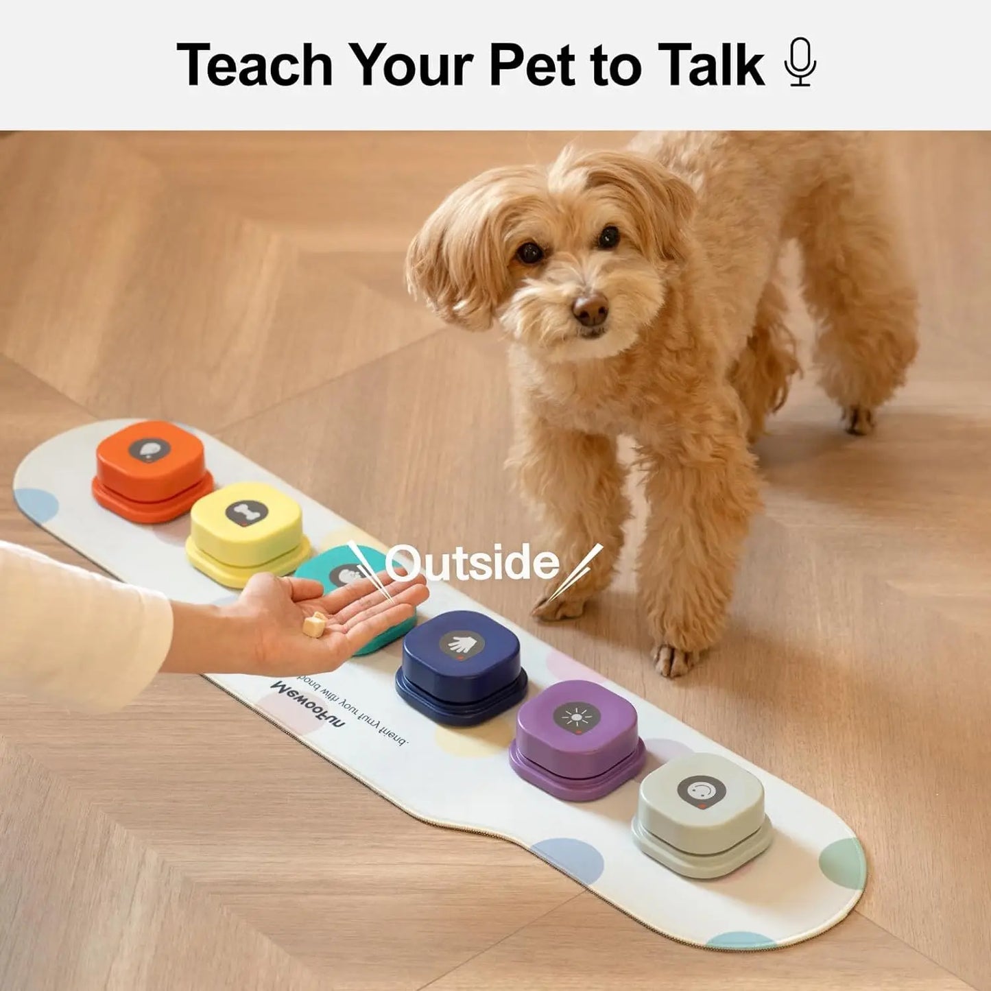 Mewoofun Voice Recording Button Pet Toys Dog Buttons for Communication Pet