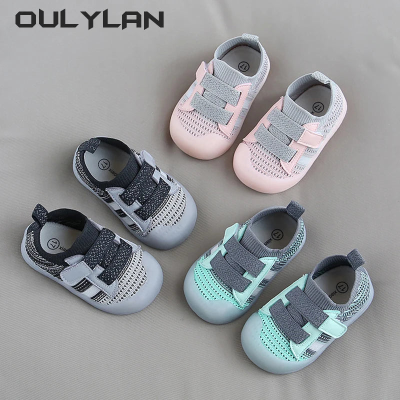 Spring Summer 1-3 Year Old Baby Walking Shoes Soft Sole Breathable Knit Mesh for Boys and Girls Sneakers Children Mesh Shoes