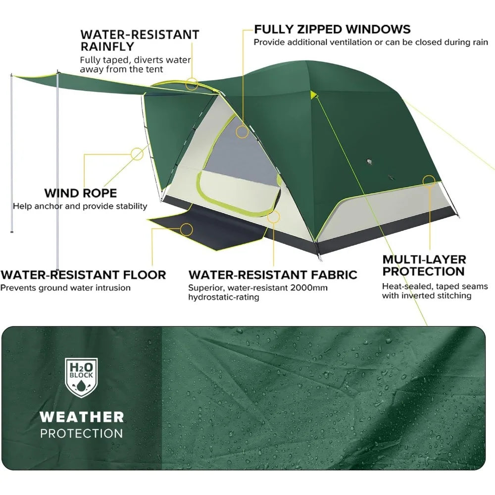 Tents for Camping, 6 Person Waterproof Tent