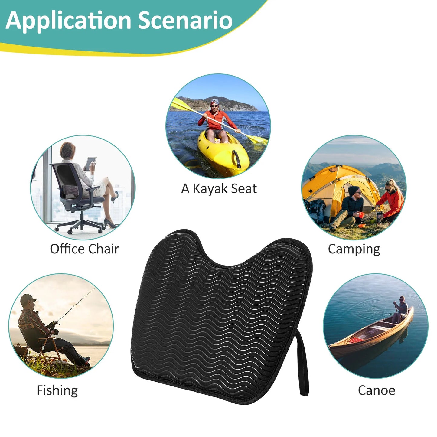 2 Pack Kayak Seat Cushion Anti Slip