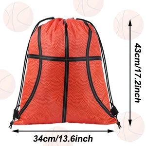 24pcs Drawstring Backpack Portable Foldable Lightweight Waterproof Sports Bag