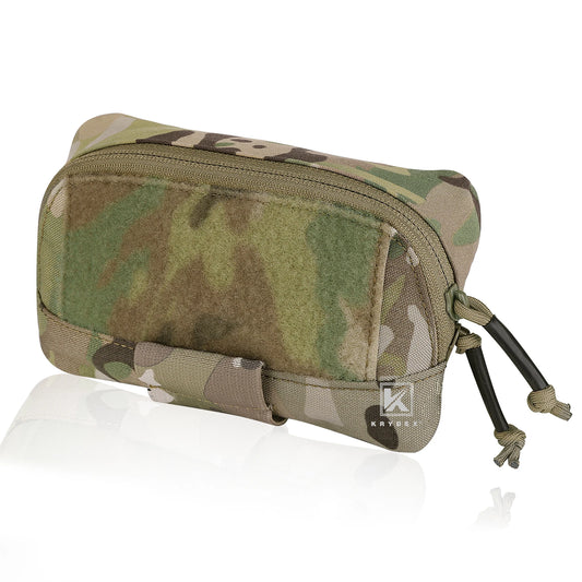 KRYDEX Tactical Camo Admin Pouch Utility MOLLE / Belt Pouch 4"x7" Storage Organizer