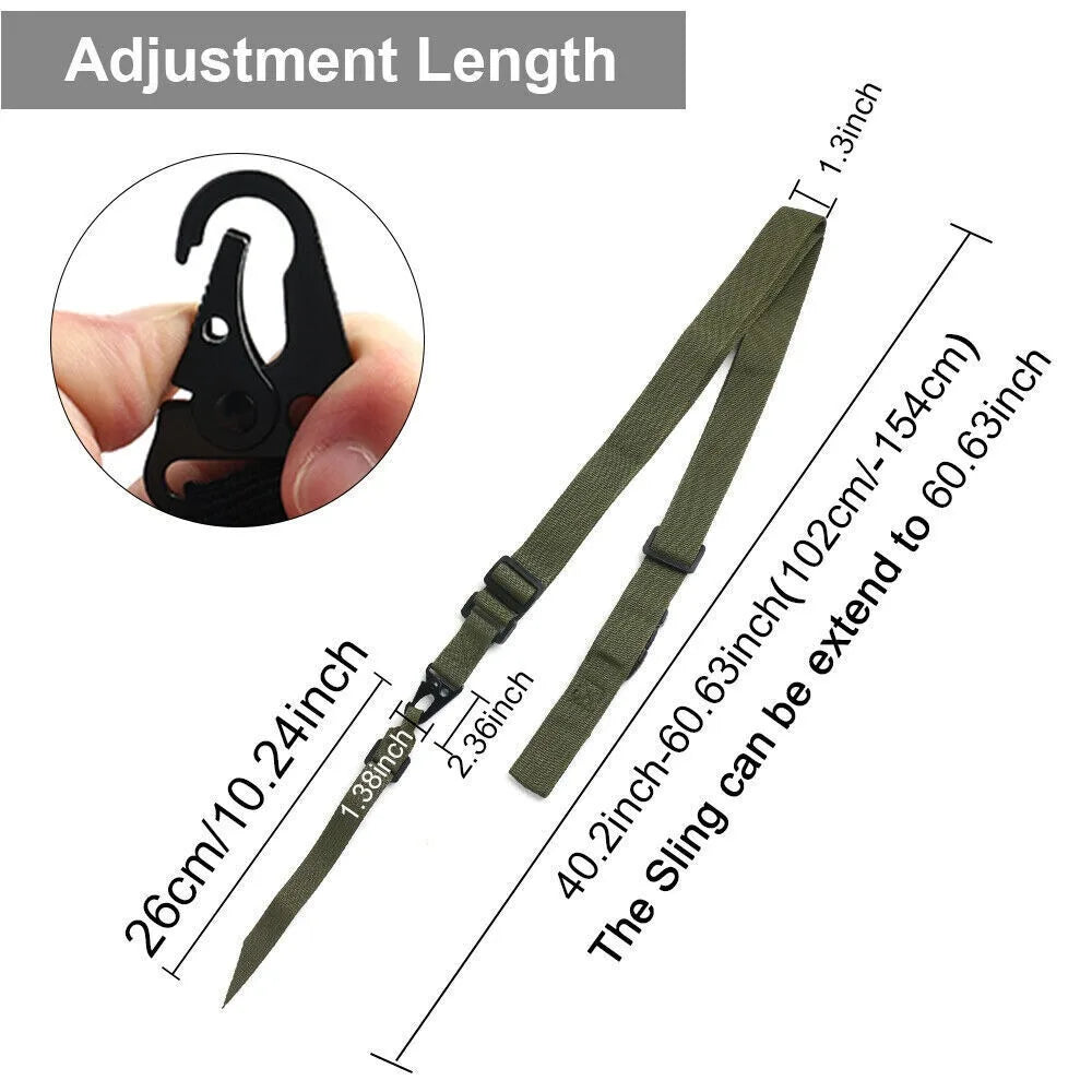 Adjustable Three 3 Point Sling Rifle Gun Strap