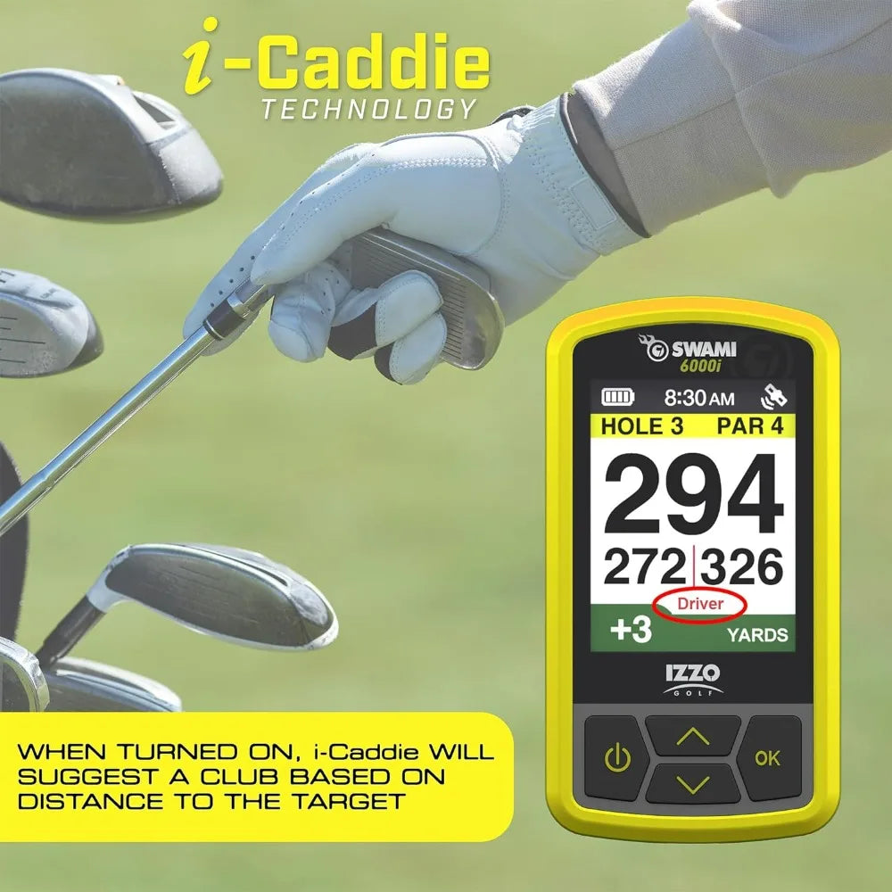 Swami 6000 Handheld Golf GPS Water-Resistant Color Display With 38,000 Course Maps & Scorekeeper