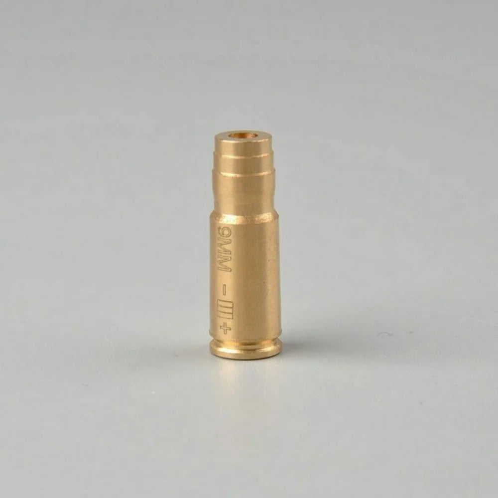 Red Laser Bore Sight Training 9mm Brass CAL Bullet Shap