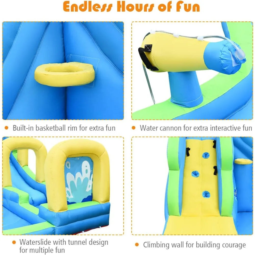 Inflatable Water Slide, 16x12FT Mega Waterslide Park