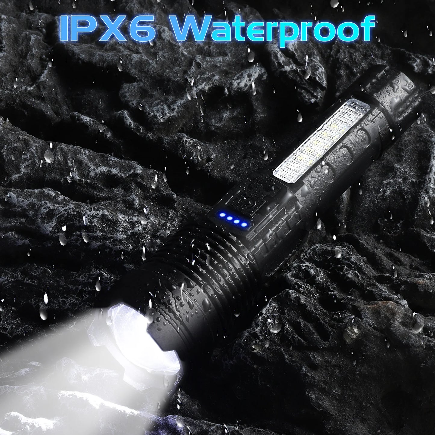 USB Rechargeable LED Flashlight, Waterproof Ultra Bright