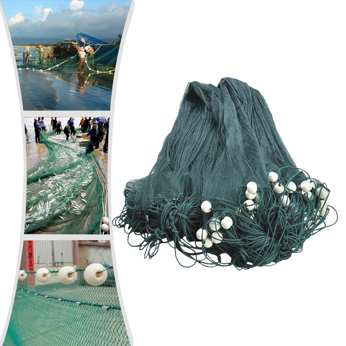 6.5x33ft Double Knotted Fishing Drag Net