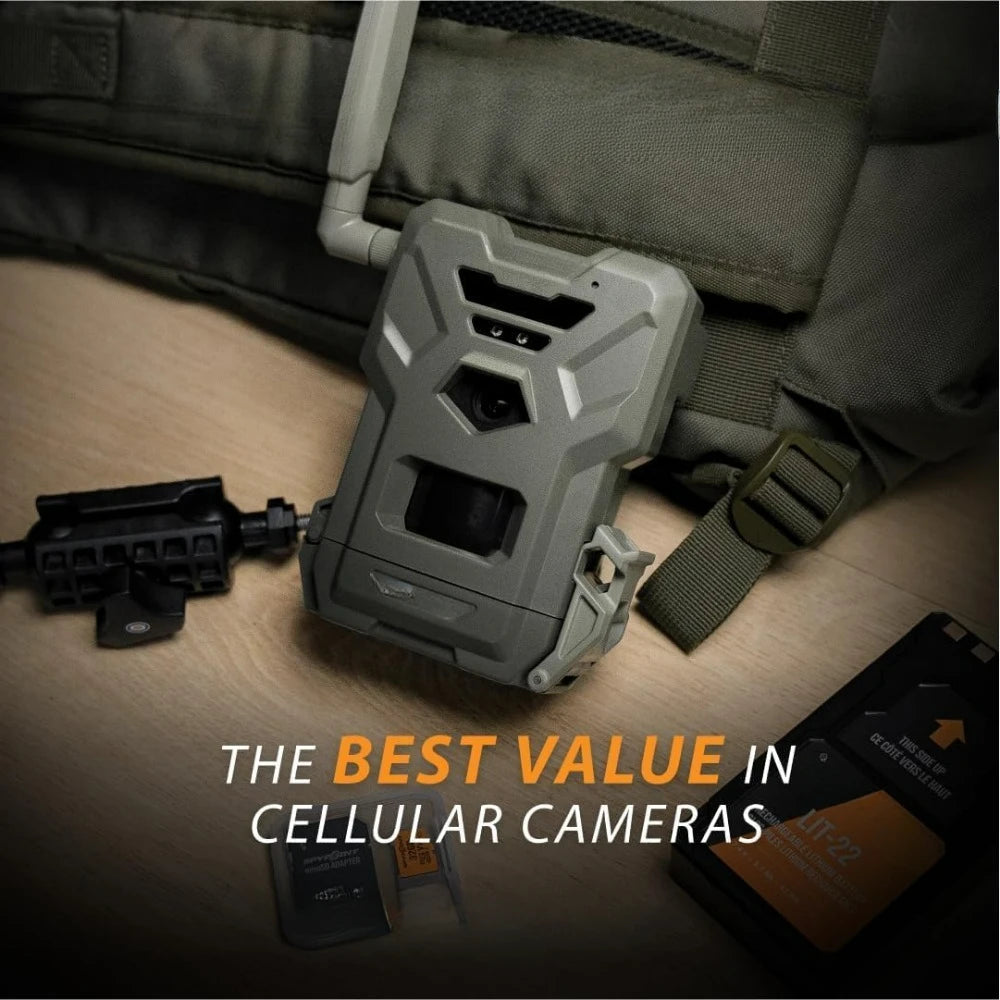 Flex-M Cellular Trail Camera, Hunting Accessories, GPS-Enabled, Night Vision, Dual-Sim LTE Connectivity, IP65 Waterproof.