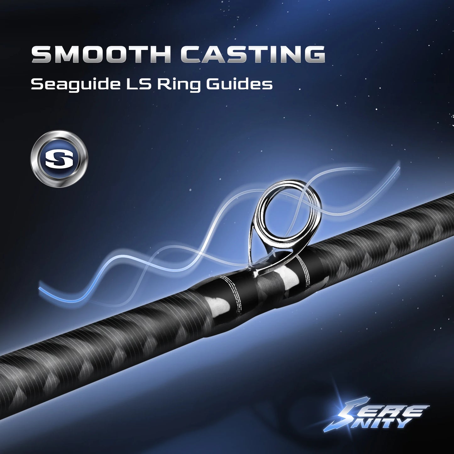 HANDING Serenity One Piece Bass Fishing Rods