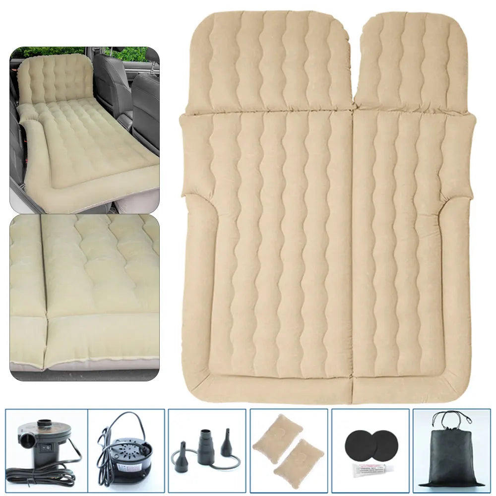 New Car Inflatable Bed Air Travel Mattress PVC and Flocking Car Inflatable Bed