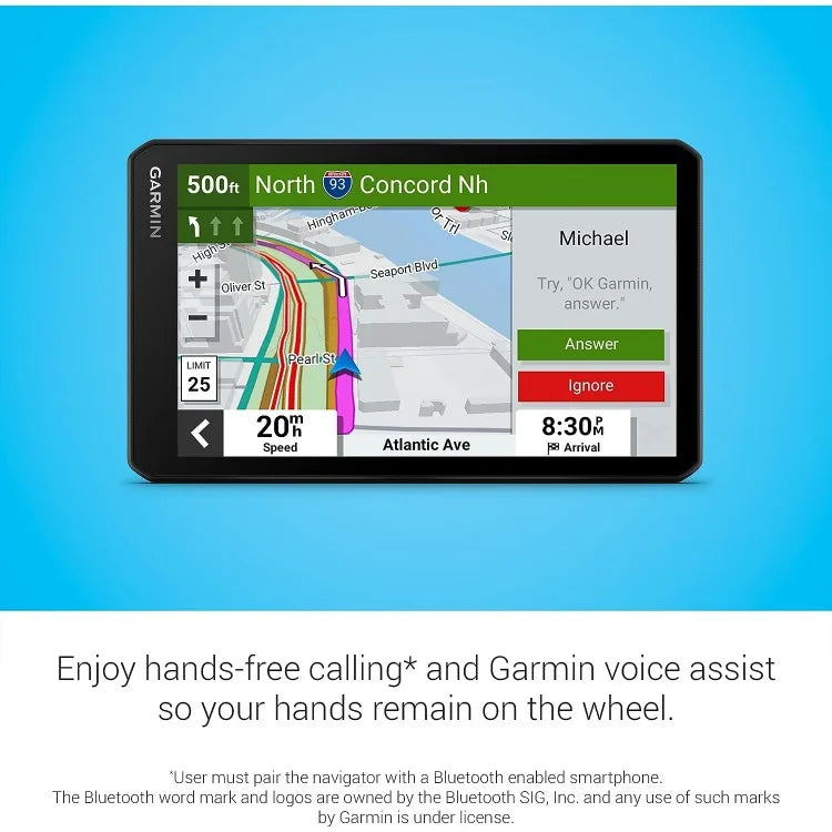 Garmin DriveCam™ 76, Large, Easy-to-Read 7” GPS car Navigator, Built-in Dash Cam, Automatic Incident Detection, High-Resolution