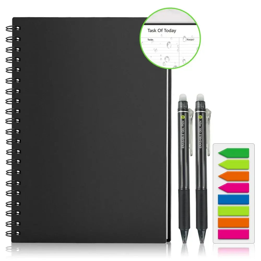 A4 Reusable Erasable Notebook With Pen&Cloth