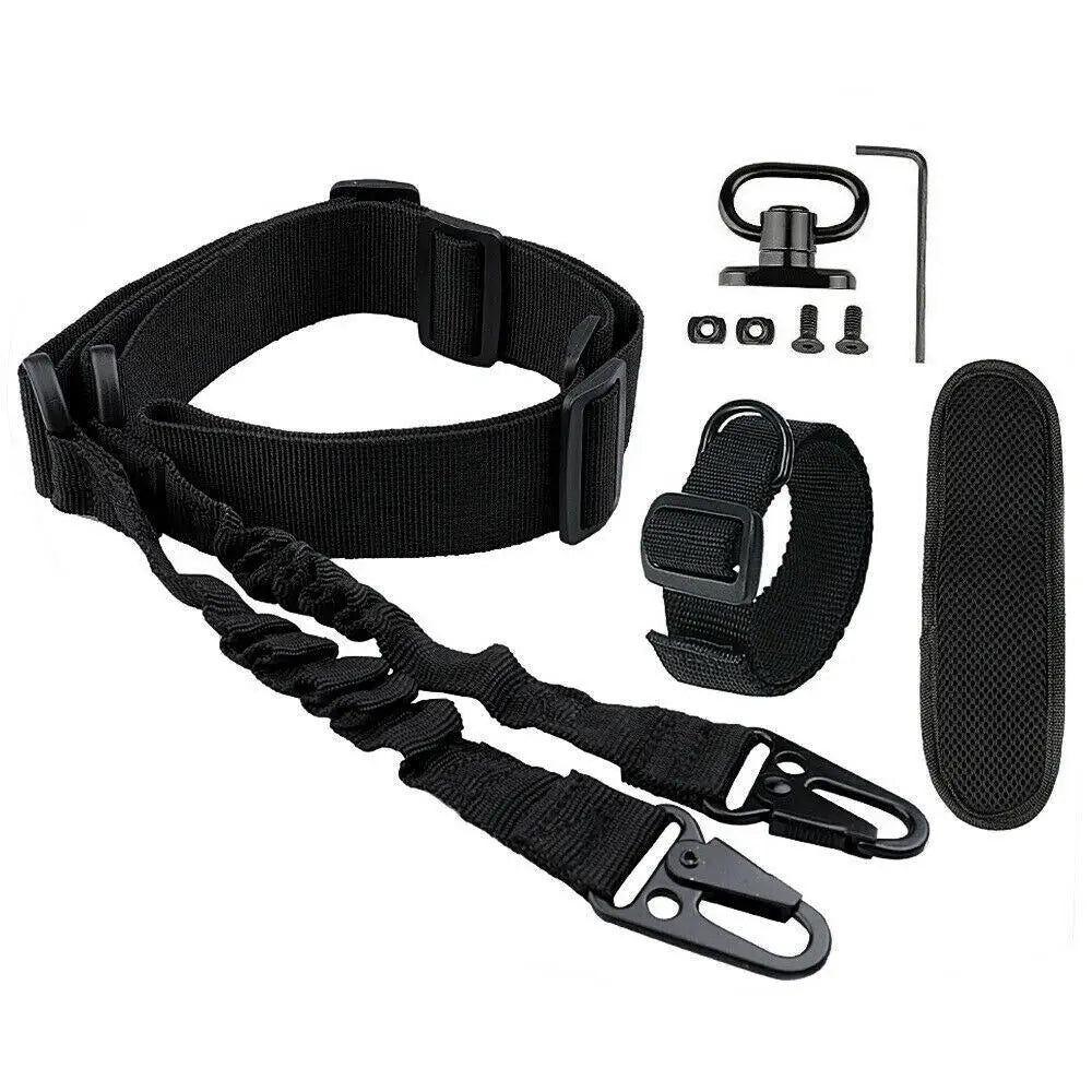 2 Point Sling Strap + Sling Shoulder Pad +D Ring + MLOK QD Swivel Mount