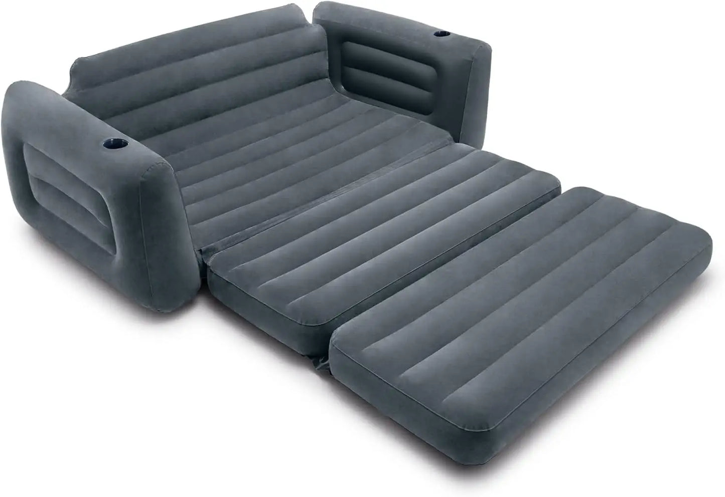 Inflatable Furniture Set with Pull Out Sofa Chair Queen Sized Air Bed Mattress and 2 Pull Out Sofa Bed