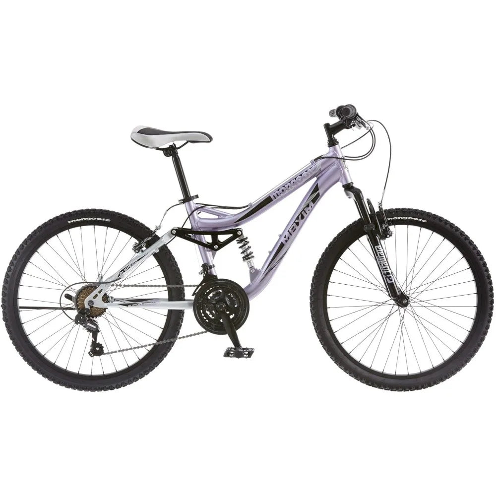 Maxim Girls Mountain Bike, 24-Inch Wheels, Aluminum Frame