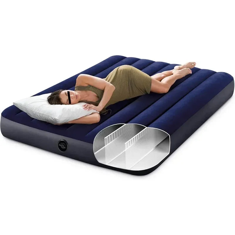 Standard Downy Air Mattress: , Full Size,10in Bed Height, 600lb Weight Capacity