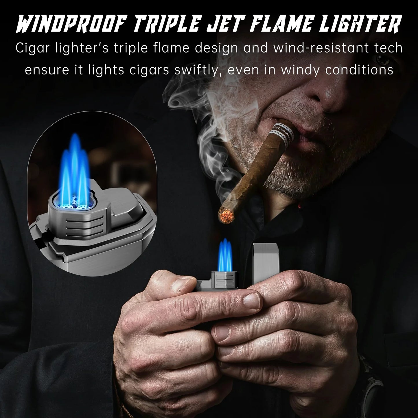 Cigar Lighter,Multi-Function Torch Lighter