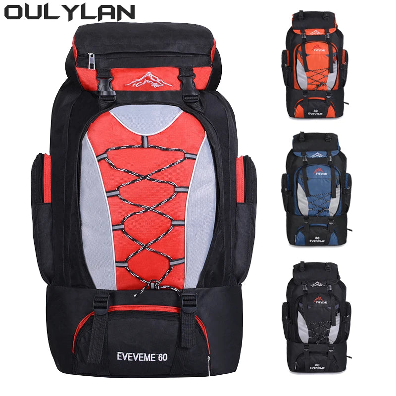 Oulylan Outdoor Sports Bag Travel Backpack Camping Hiking Backpack Trekking Bag For Men Waterproof Climbing Backpack Rucksack