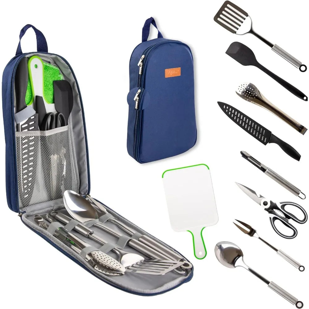 Life 2 Go 10 Pcs Camp Cooking Utensil Set