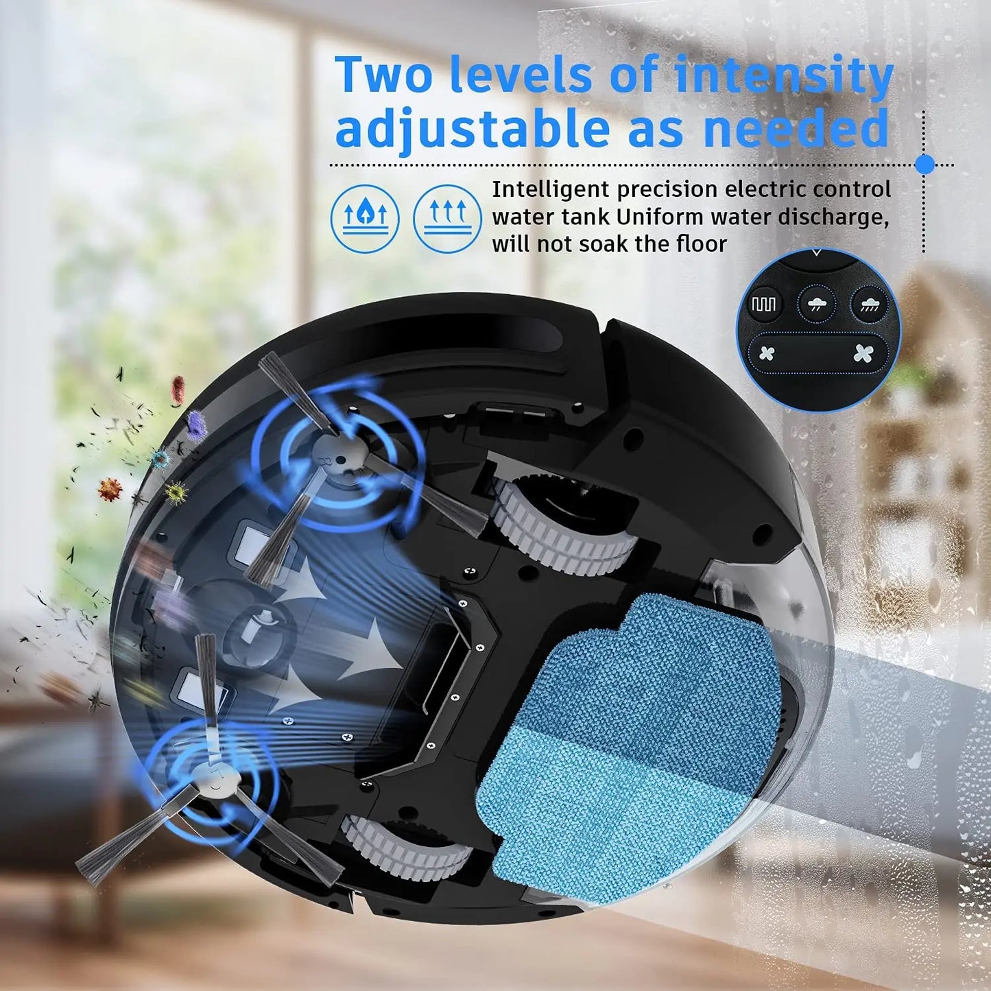 GOOVI G20 Robot Vacuum Cleaner 1400Pa Strong Suction 2500mAh Battery 3in1 Mopping Sweeping Suction Smart Home Support Wifi/alexa