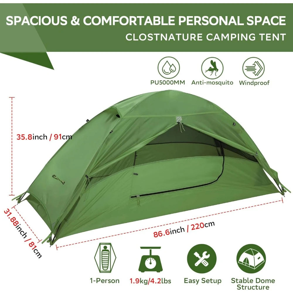 Tent 1/2 Person Ultralight Backpacking Tent