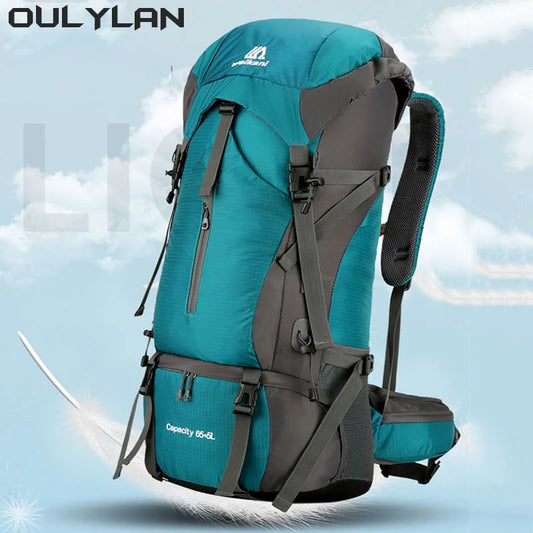 Oulylan Large Capacity 70L Travel Bag Camping Backpack Hiking Climbing