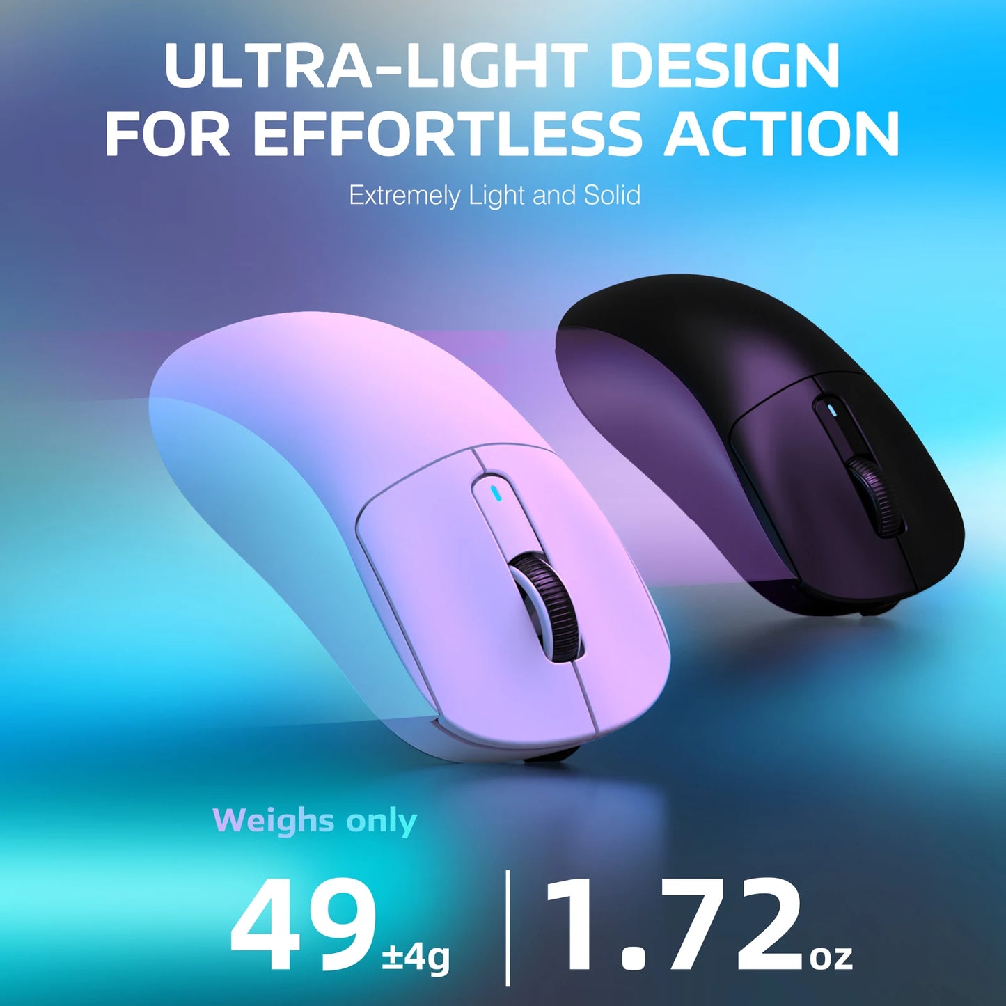 ATTACK SHARK X3 Wireless Gaming Mouse,49g Ergonomic PC Mouse