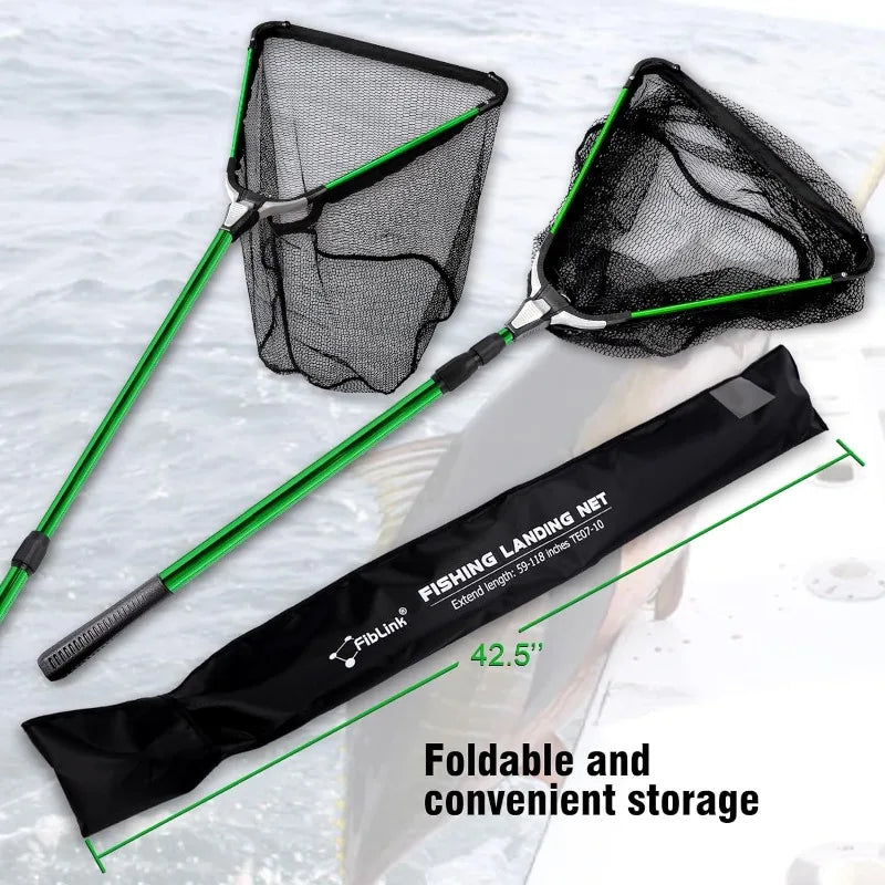 Fiblink Folding Aluminum Fishing Landing Net