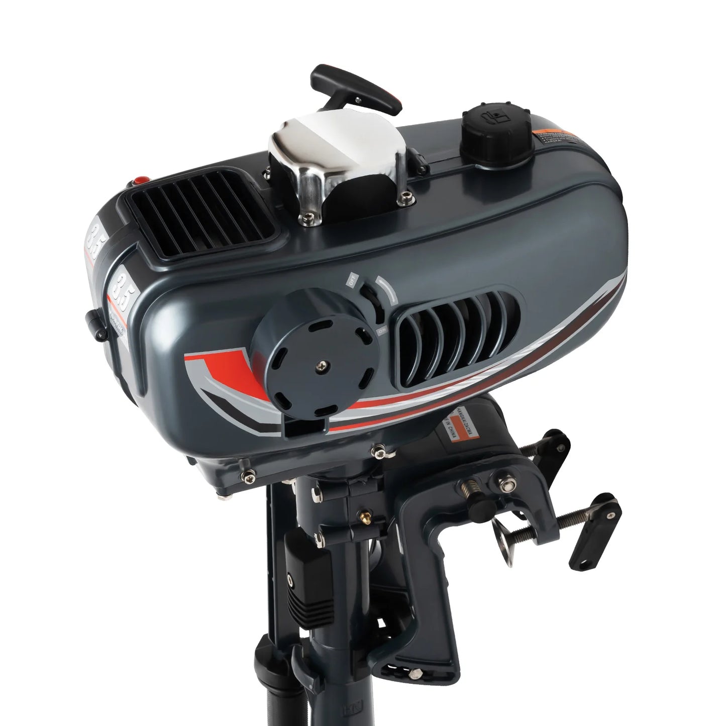 2-Stroke 3.5HP Outboard Motor Fishing Boat Petrol Engine Air Cooling System 49CC