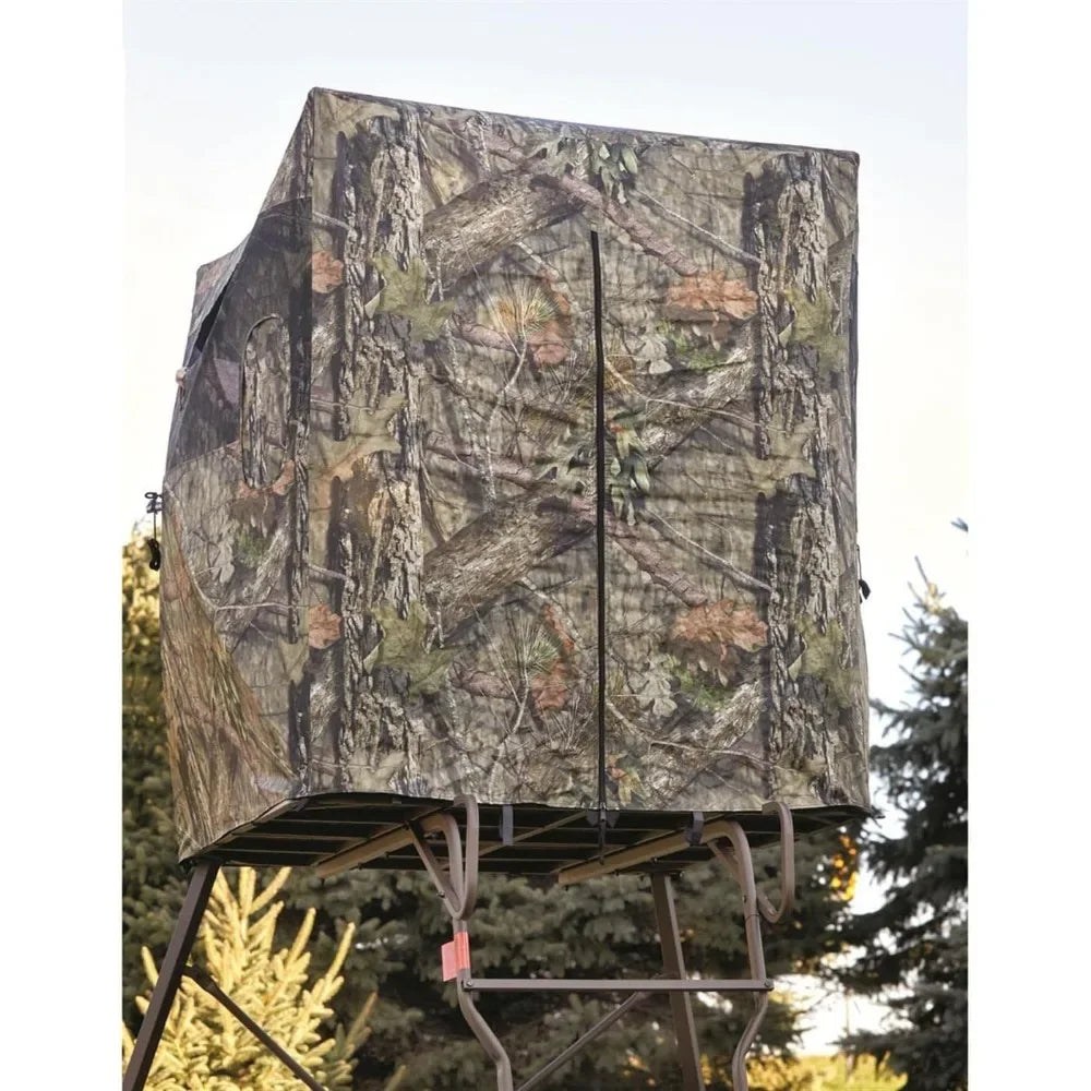 6 Foot Tripod Hunting Tower Blind, 2-Man Stand Elevated