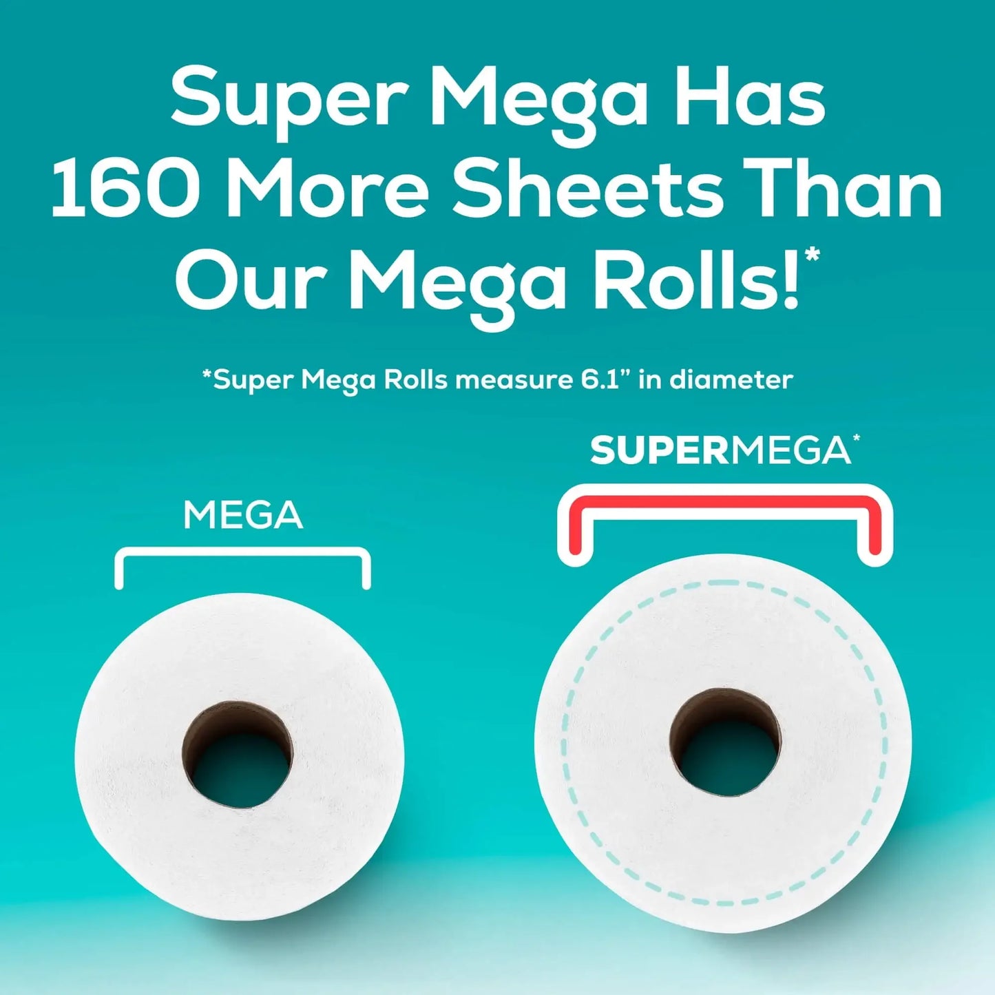 Angel Soft Toilet Paper, 12 Super Mega Rolls