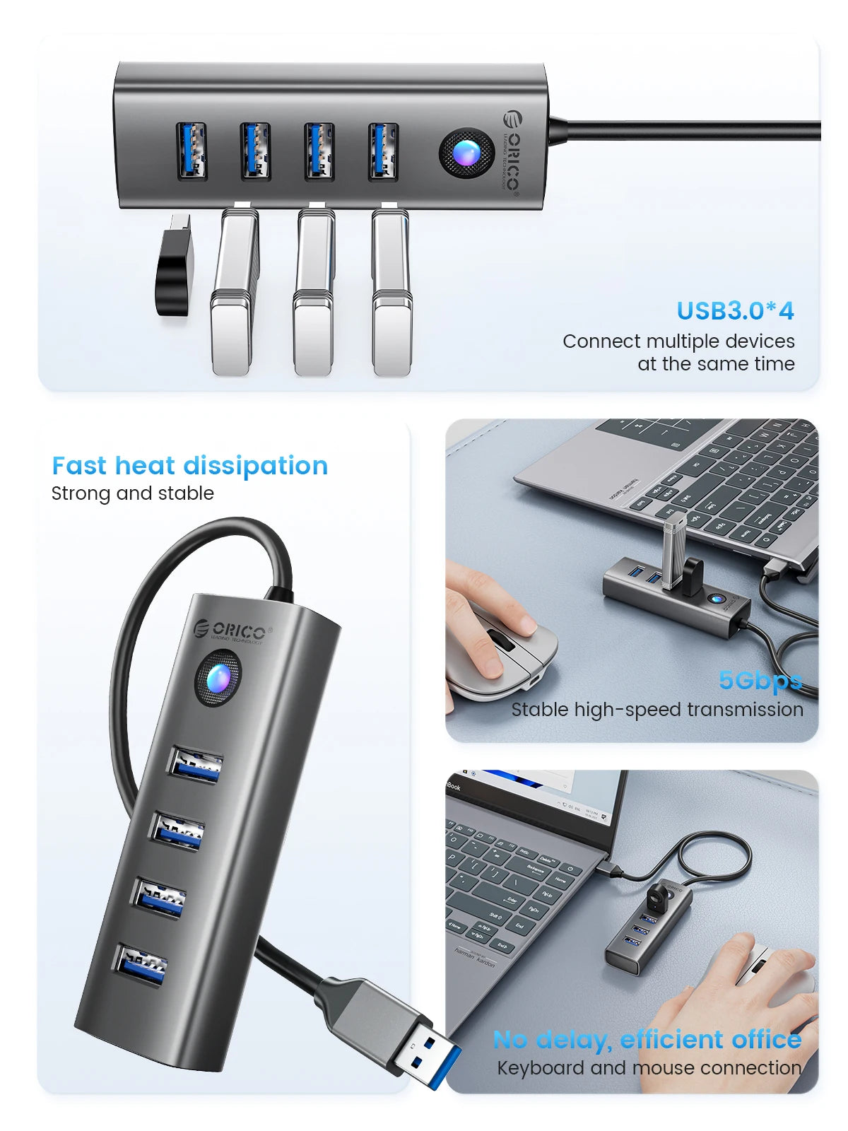 ORICO Member 4-Port USB 3.0 HUB