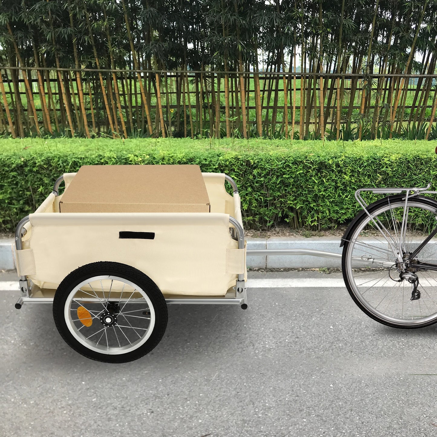 Bicycle Trailer Transport Trailer Multiple Whales  Aluminum Utility Cargo Bike Trailer 50 kg Load