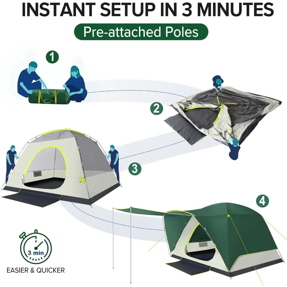 Tents for Camping, 6 Person Waterproof Tent