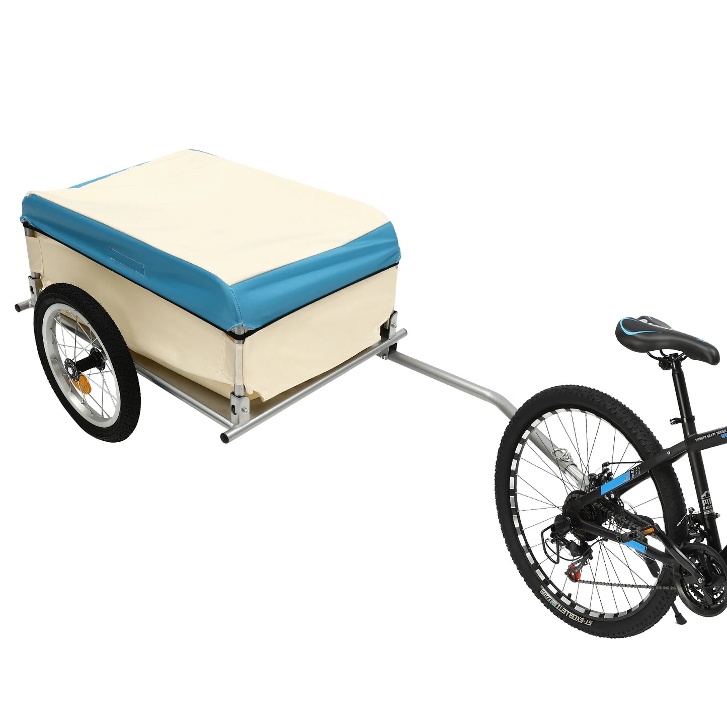 Bicycle Trailer Transport Trailer Multiple Whales  Aluminum Utility Cargo Bike Trailer 50 kg Load