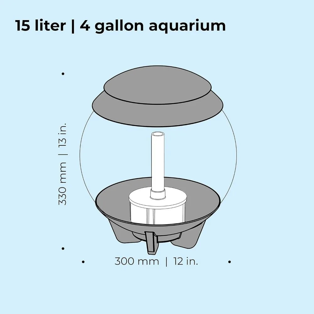 Mini Aquarium Modern Compact Water Tank