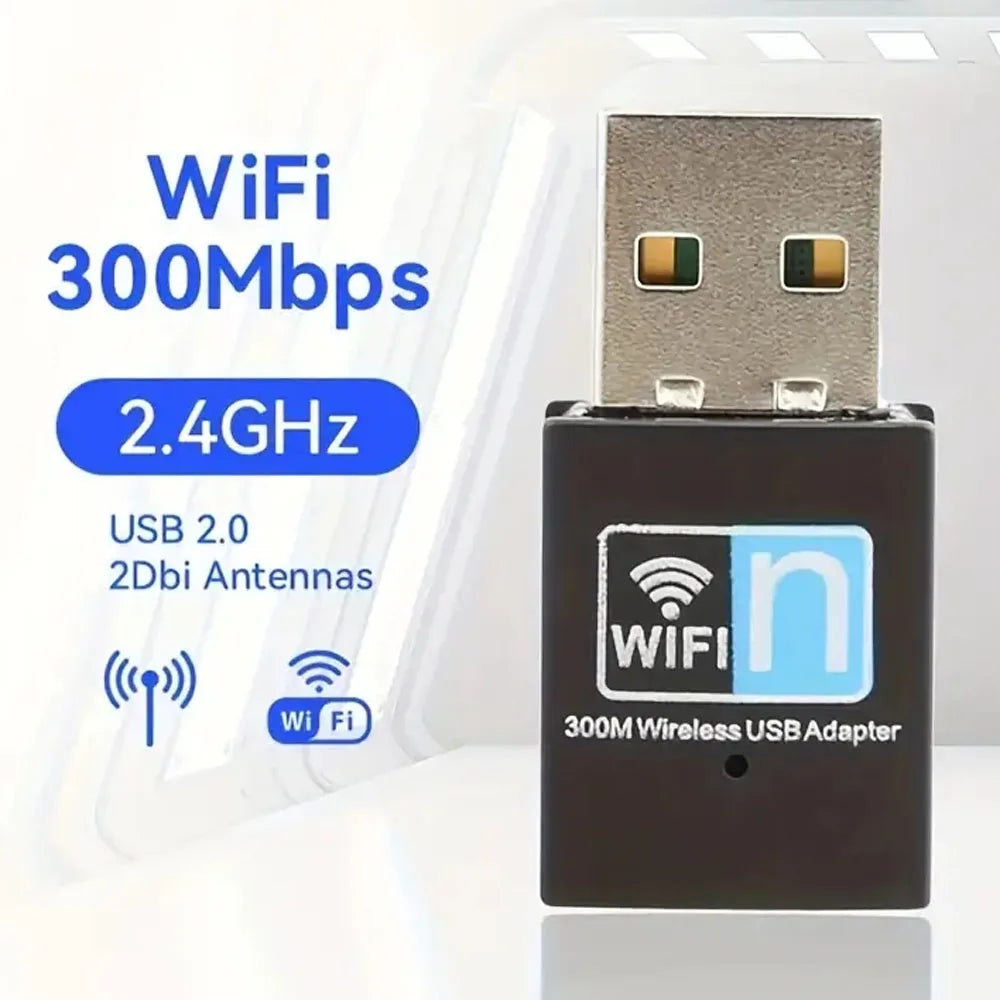 Wireless 300M USB Wifi Adapter Plug and Play