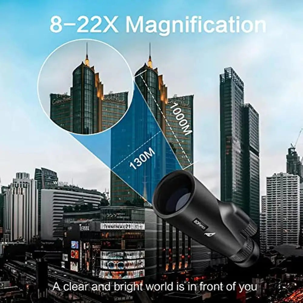 High Powered Monocular Telescope 8-22X50 HD Zoom